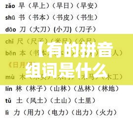 【有的拼音组词是什么,有的拼音组词是什么呀】
