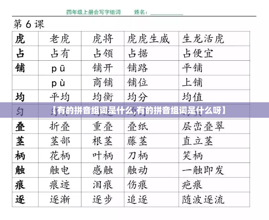 【有的拼音组词是什么,有的拼音组词是什么呀】