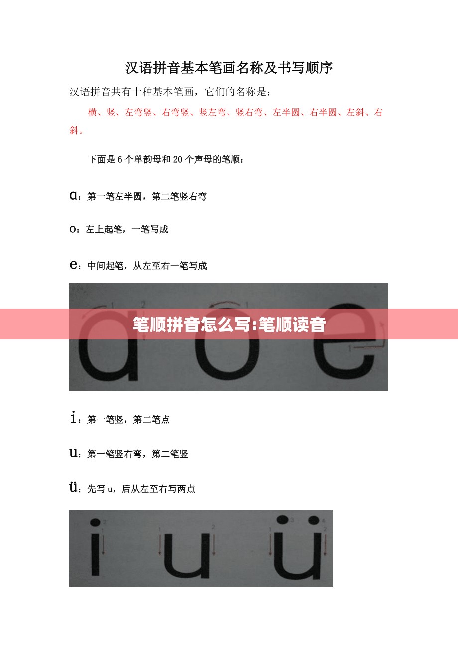 笔顺拼音怎么写:笔顺读音