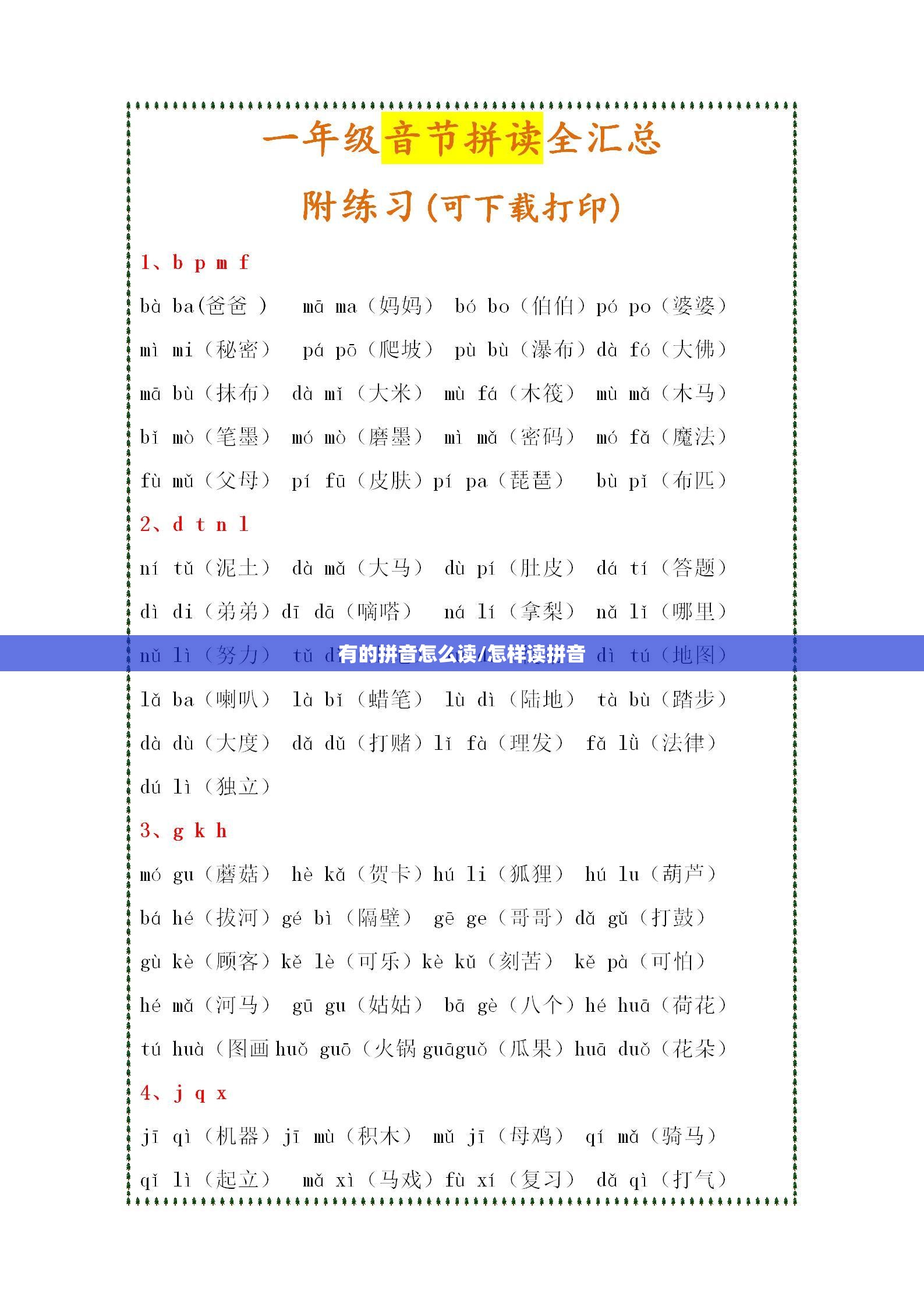 有的拼音怎么读/怎样读拼音