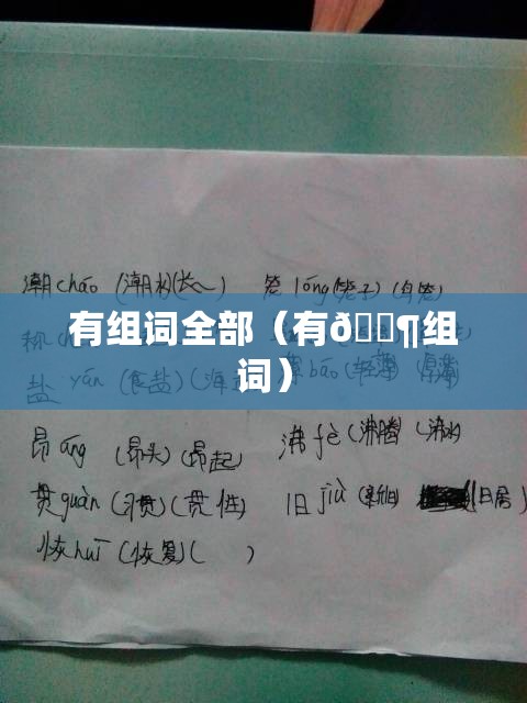 有组词全部（有🈶组词）