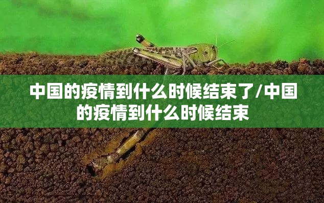 中国的疫情到什么时候结束了/中国的疫情到什么时候结束