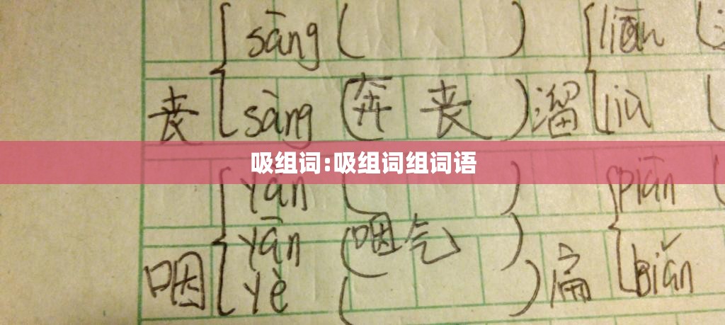 吸组词:吸组词组词语