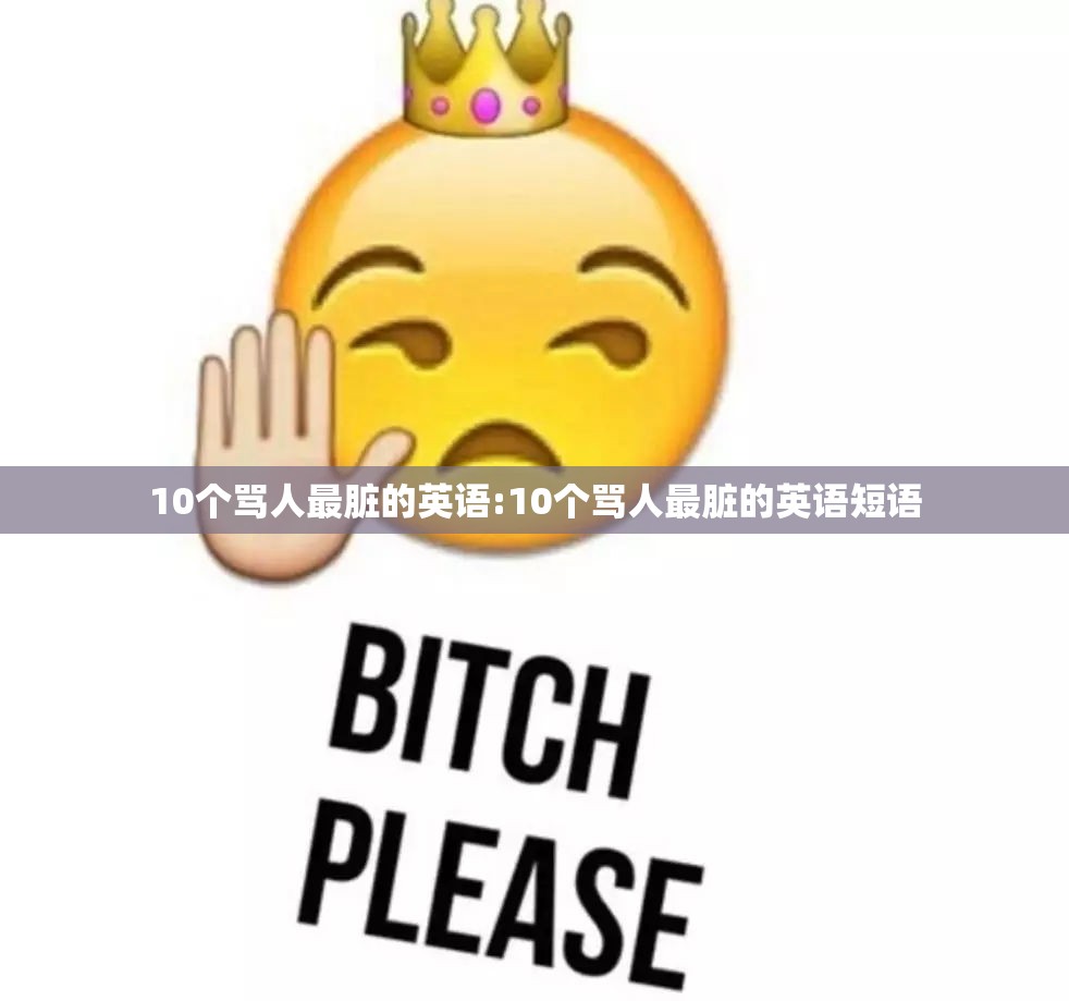 10个骂人最脏的英语:10个骂人最脏的英语短语