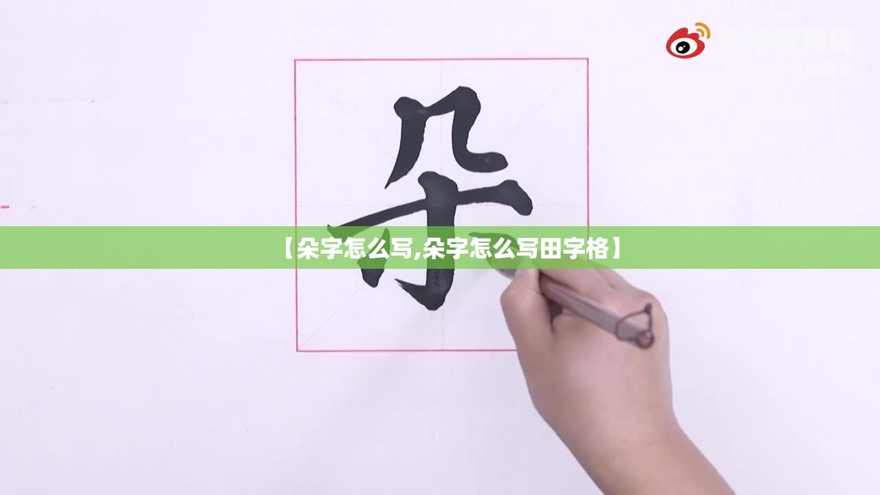【朵字怎么写,朵字怎么写田字格】