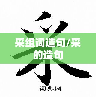 采组词造句/采的造句