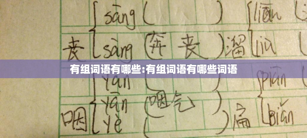 有组词语有哪些:有组词语有哪些词语