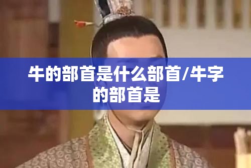 牛的部首是什么部首/牛字的部首是