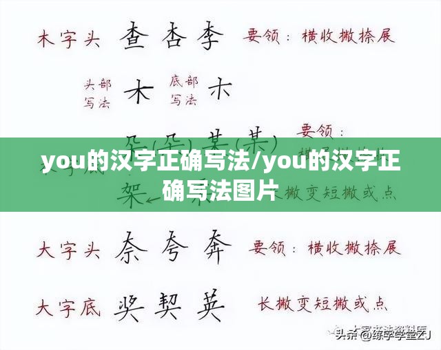 you的汉字正确写法/you的汉字正确写法图片