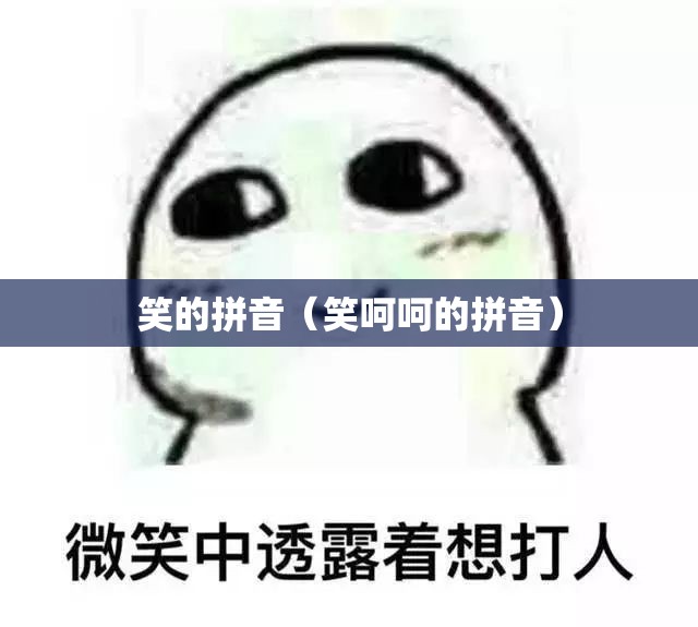 笑的拼音（笑呵呵的拼音）