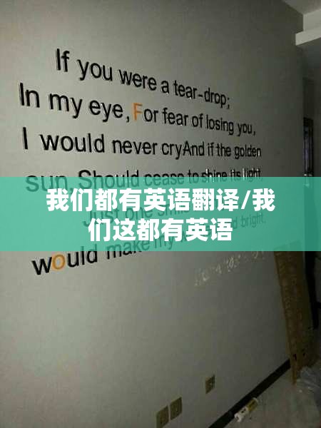 我们都有英语翻译/我们这都有英语