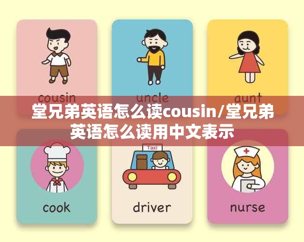 堂兄弟英语怎么读cousin/堂兄弟英语怎么读用中文表示