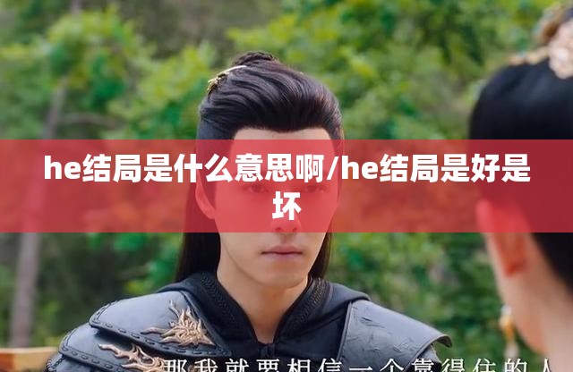 he结局是什么意思啊/he结局是好是坏
