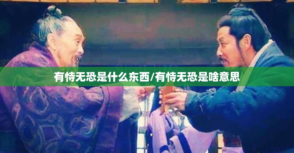 有恃无恐是什么东西/有恃无恐是啥意思