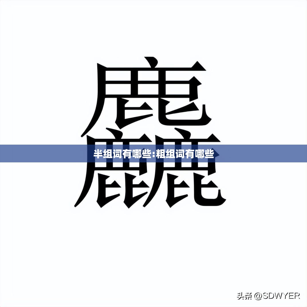 半组词有哪些:粗组词有哪些
