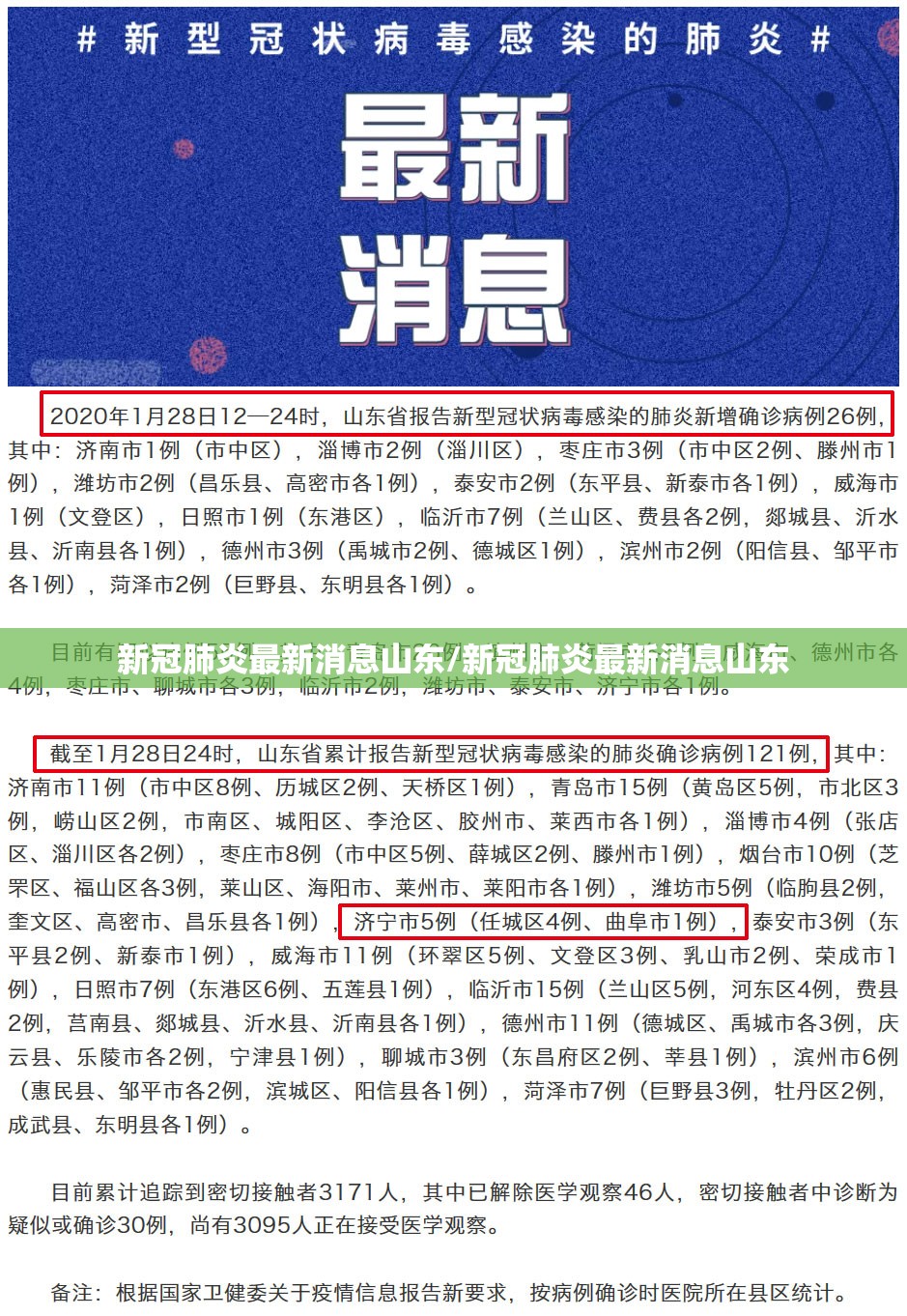 新冠肺炎最新消息山东/新冠肺炎最新消息山东