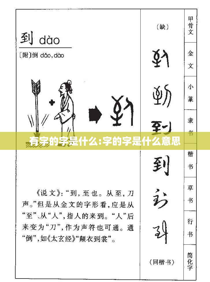 有字的字是什么:字的字是什么意思