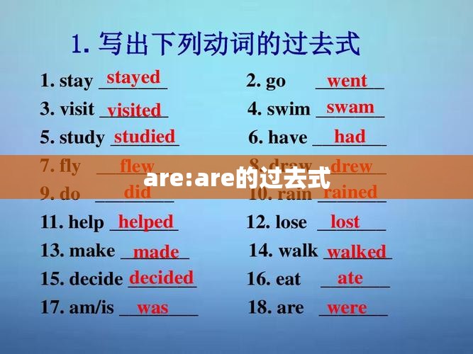 are:are的过去式