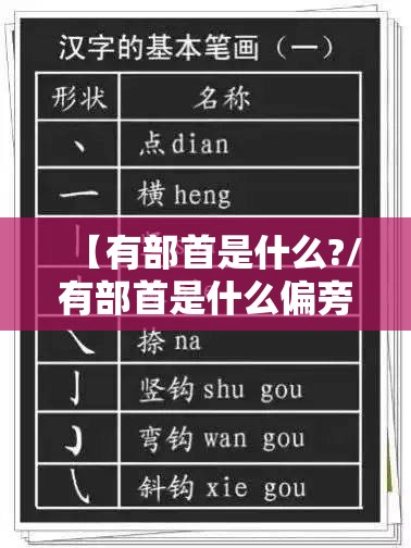 【有部首是什么?/有部首是什么偏旁部首的字怎么读】
