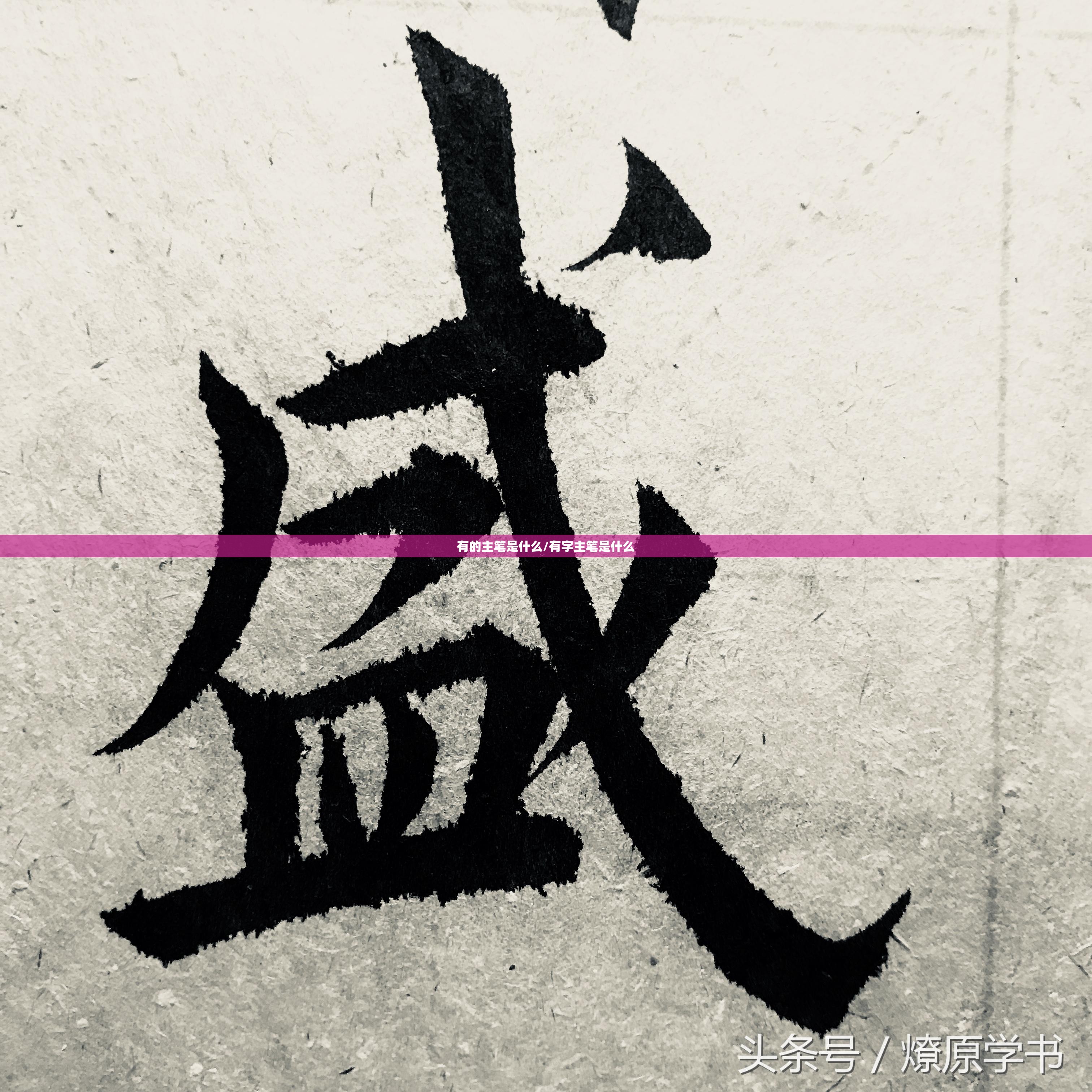 有的主笔是什么/有字主笔是什么