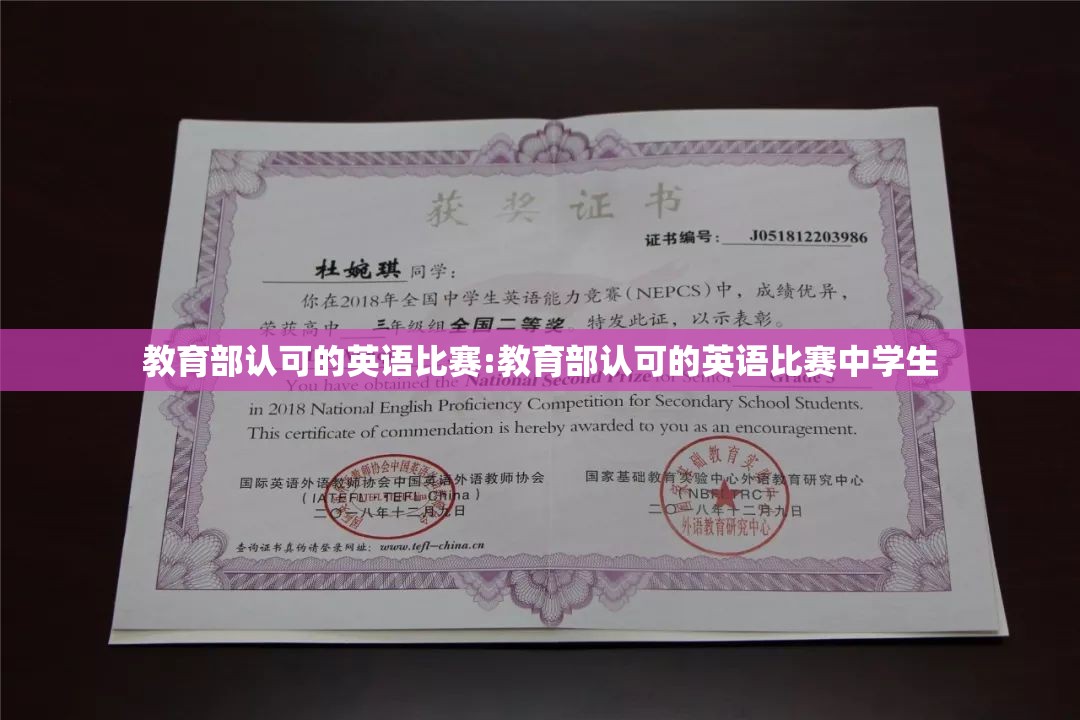 教育部认可的英语比赛:教育部认可的英语比赛中学生