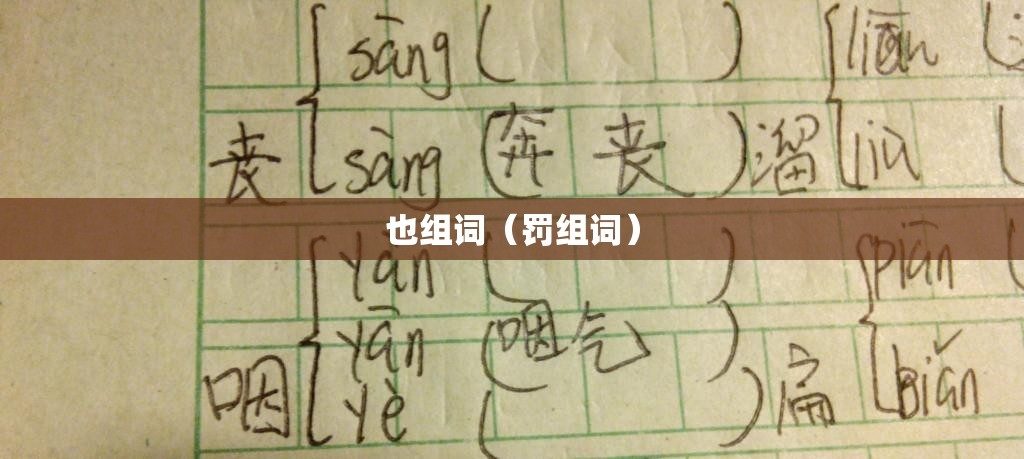 也组词（罚组词）