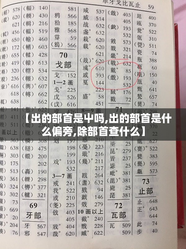 【出的部首是屮吗,出的部首是什么偏旁,除部首查什么】