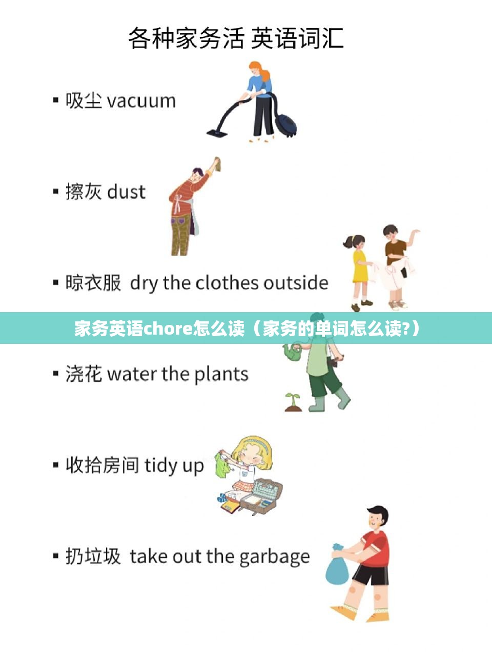 家务英语chore怎么读（家务的单词怎么读?）