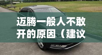 迈腾一般人不敢开的原因（建议穷人买的三款b级车）