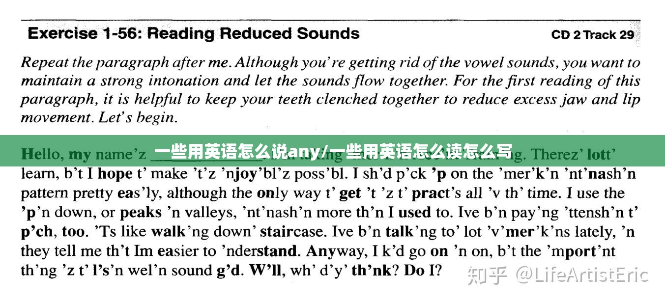 一些用英语怎么说any/一些用英语怎么读怎么写