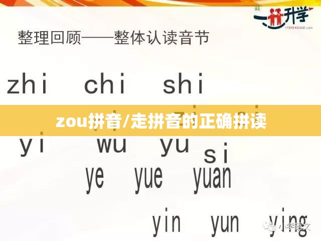 zou拼音/走拼音的正确拼读