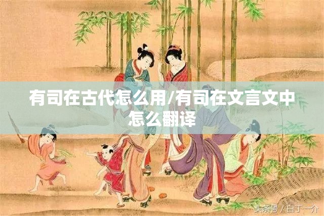 有司在古代怎么用/有司在文言文中怎么翻译