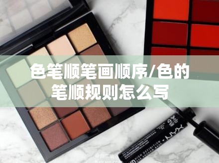 色笔顺笔画顺序/色的笔顺规则怎么写