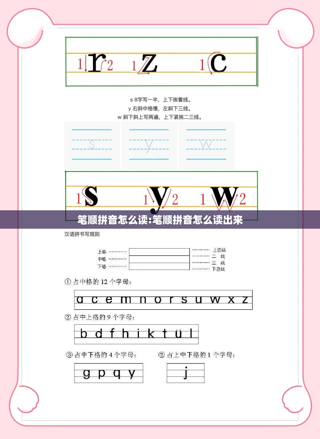 笔顺拼音怎么读:笔顺拼音怎么读出来