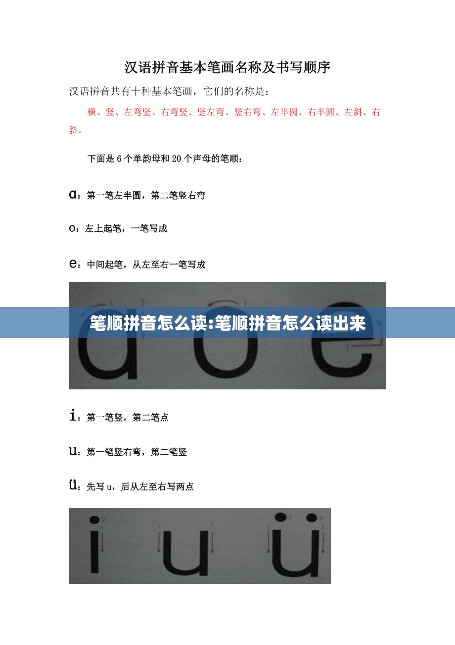 笔顺拼音怎么读:笔顺拼音怎么读出来