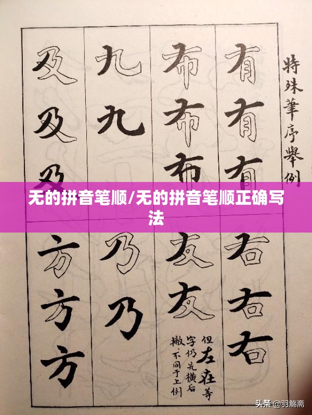 无的拼音笔顺/无的拼音笔顺正确写法