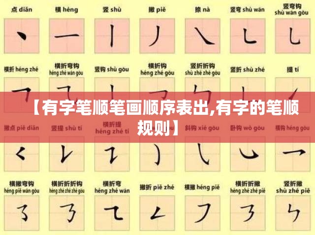 【有字笔顺笔画顺序表出,有字的笔顺规则】