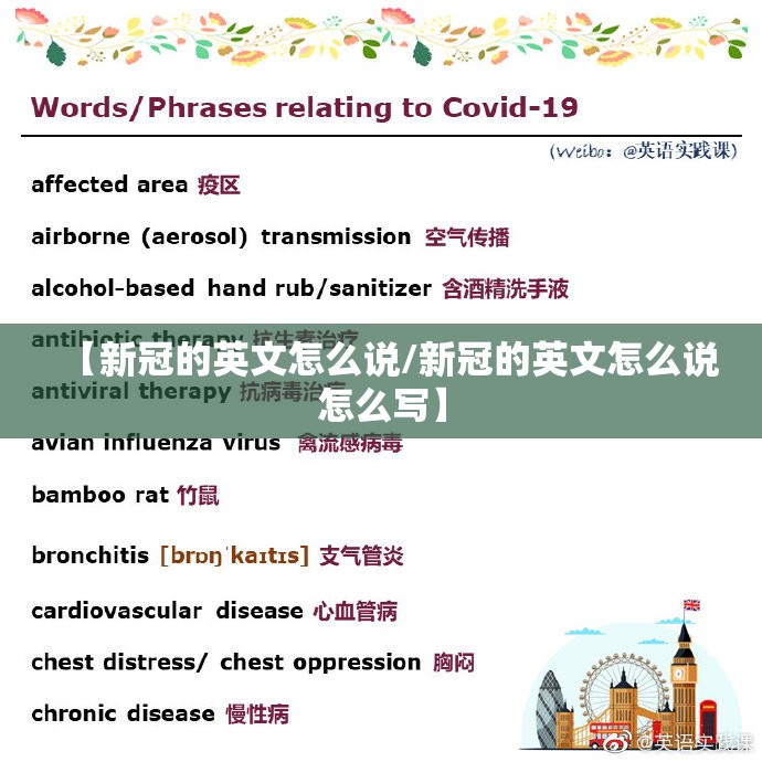 【新冠的英文怎么说/新冠的英文怎么说怎么写】