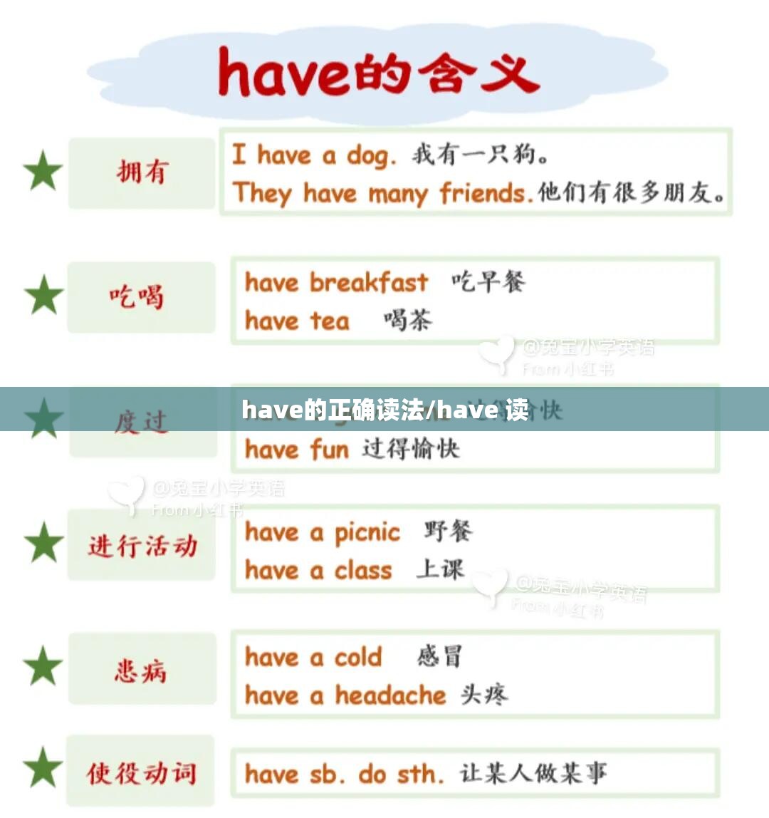 have的正确读法/have 读