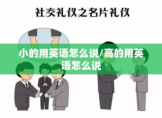 小的用英语怎么说/高的用英语怎么说
