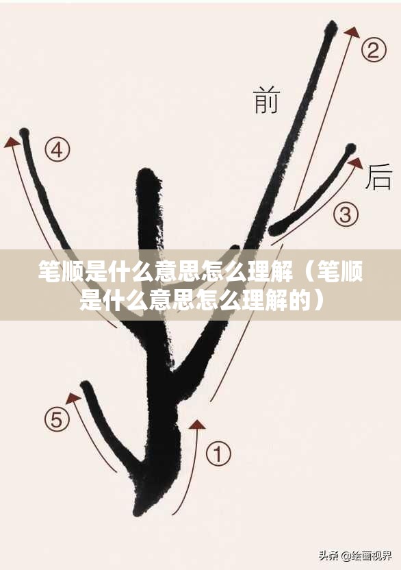 笔顺是什么意思怎么理解（笔顺是什么意思怎么理解的）