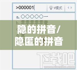 隐的拼音/隐匿的拼音