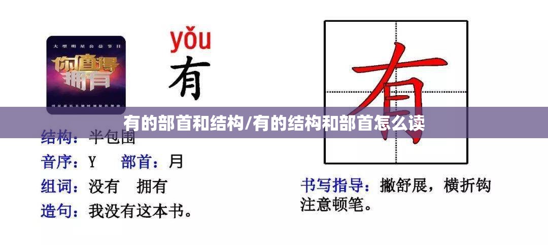有的部首和结构/有的结构和部首怎么读