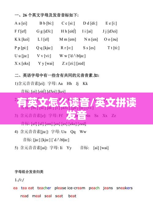 有英文怎么读音/英文拼读发音