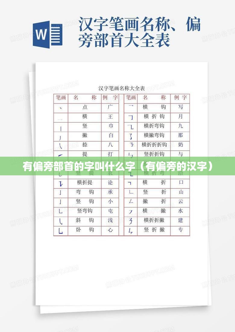 有偏旁部首的字叫什么字（有偏旁的汉字）