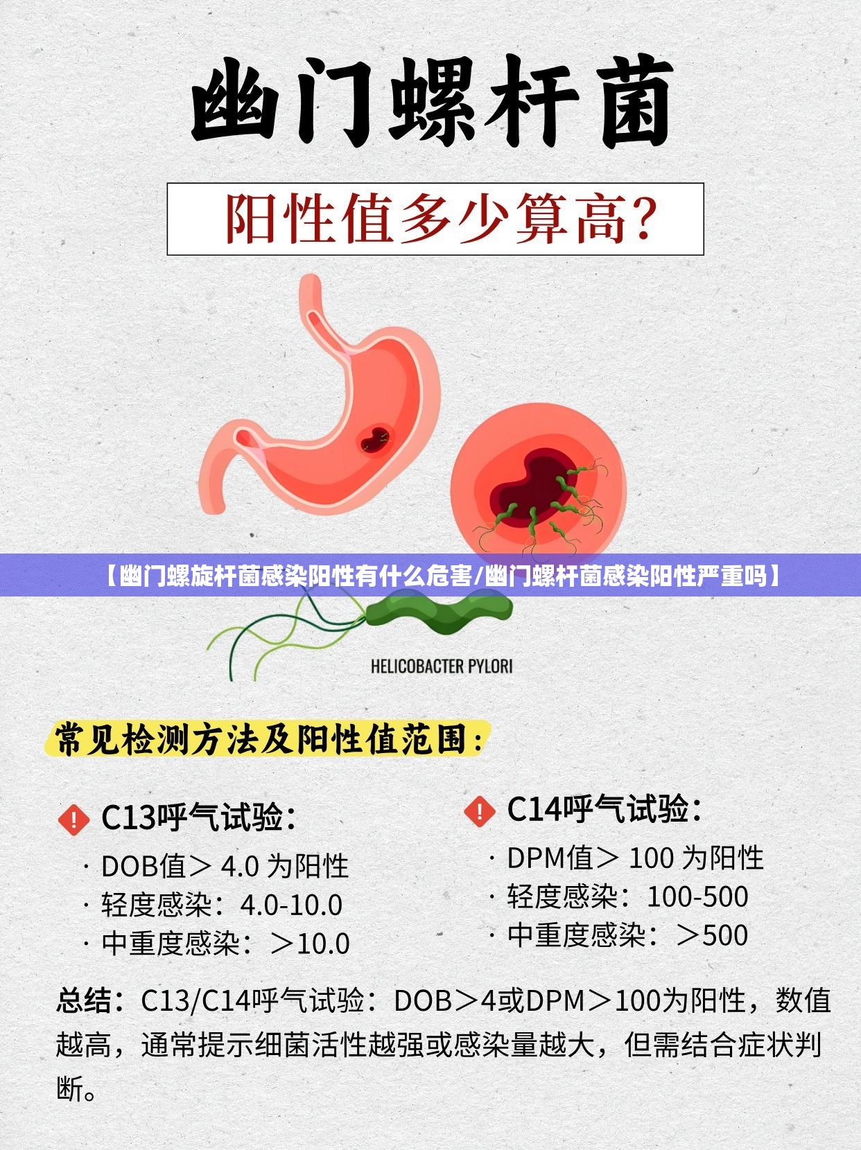 【幽门螺旋杆菌感染阳性有什么危害/幽门螺杆菌感染阳性严重吗】
