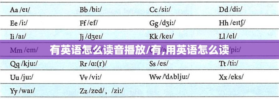 有英语怎么读音播放/有,用英语怎么读