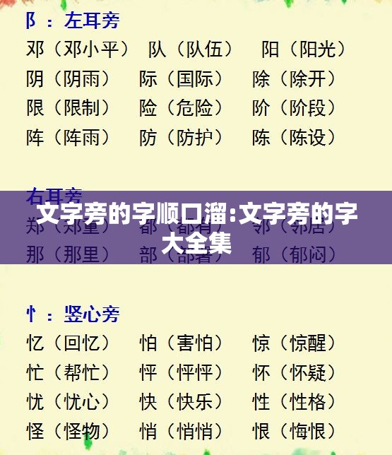 文字旁的字顺口溜:文字旁的字大全集