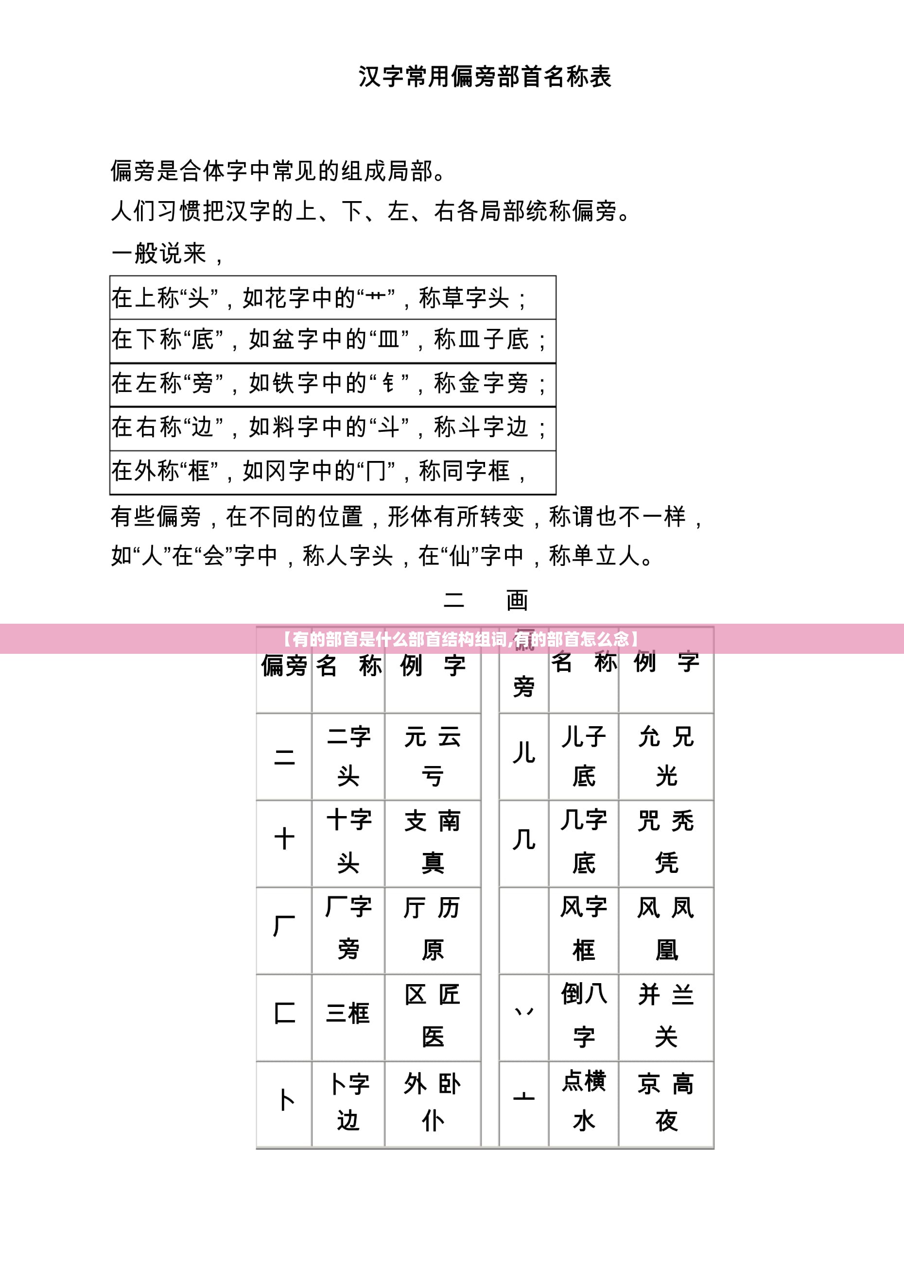 【有的部首是什么部首结构组词,有的部首怎么念】