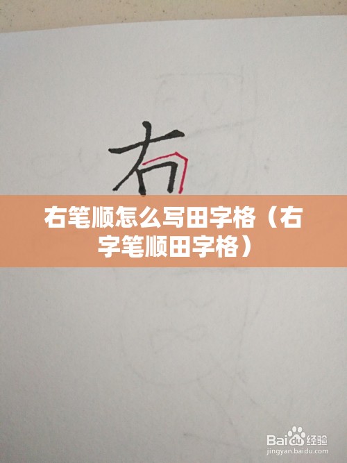 右笔顺怎么写田字格（右字笔顺田字格）